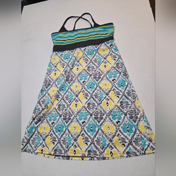 Lola Yellow and Green Spaghetti Strap Sundress Size M - Picture 2 of 10